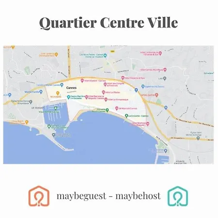 B018-bright With Balcony - Croisette * Cannes